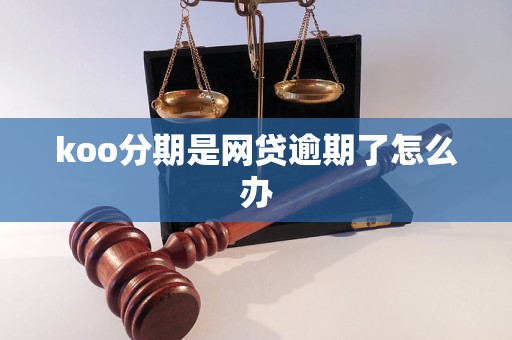 koo分期是网贷逾期了怎么办