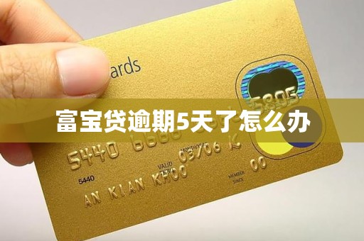 富宝贷逾期5天了怎么办 富宝贷逾期5天了怎么办