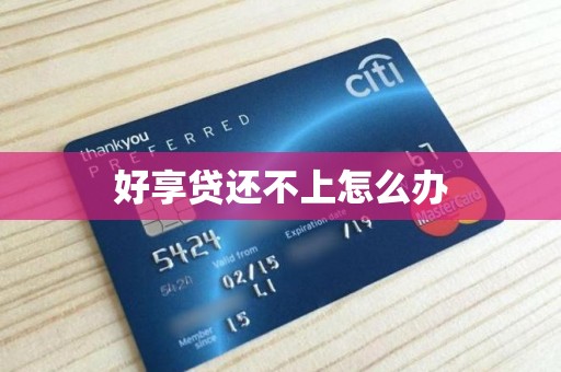 好享贷还不上怎么办