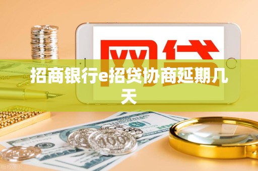 招商银行e招贷协商延期几天