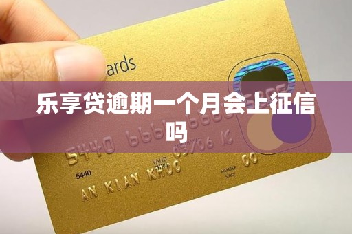 乐享贷逾期一个月会上征信吗