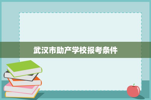 武汉市助产学校报考条件 武汉市助产学校报考条件