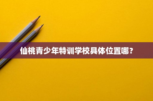 仙桃青少年特训学校具体位置哪? 仙桃青少年特训学校具体位置哪?