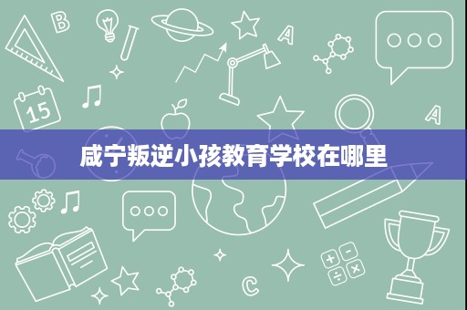 咸宁叛逆小孩教育学校在哪里 咸宁叛逆小孩教育学校在哪里