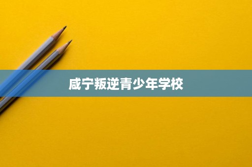 咸宁叛逆青少年学校 咸宁叛逆青少年学校