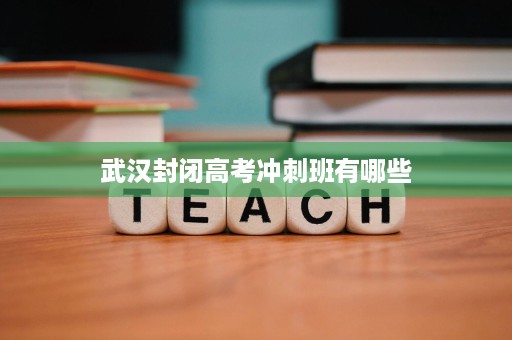 武汉封闭高考冲刺班有哪些 武汉封闭高考冲刺班有哪些