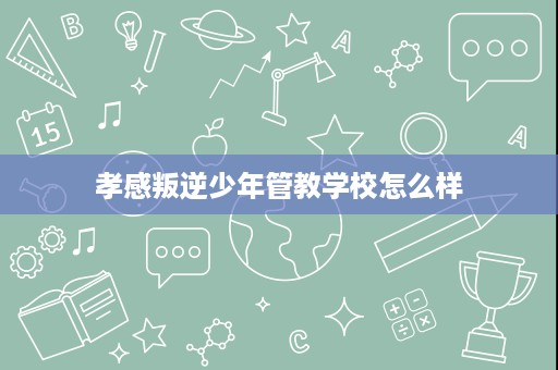孝感叛逆少年管教学校怎么样 孝感叛逆少年管教学校怎么样