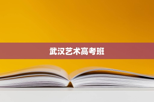 武汉艺术高考班 武汉艺术高考班