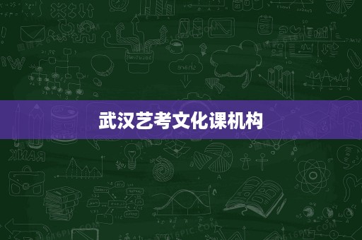 武汉艺考文化课机构 武汉艺考文化课机构