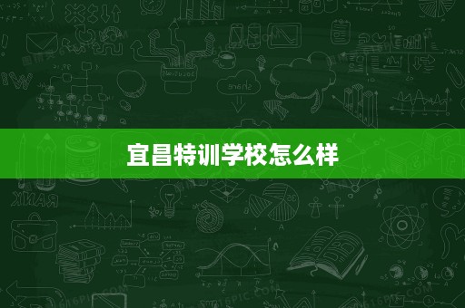 宜昌特训学校怎么样 宜昌特训学校怎么样