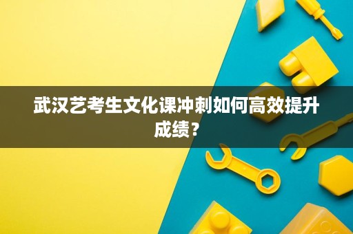 武汉艺考生文化课冲刺如何高效提升成绩？