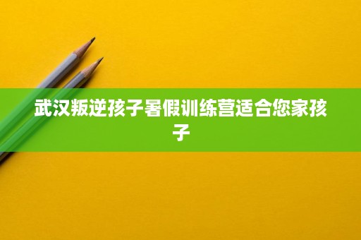 武汉叛逆孩子暑假训练营适合您家孩子 武汉叛逆孩子暑假训练营适合您家孩子