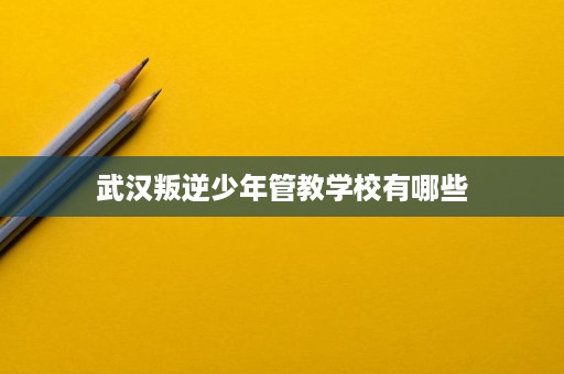 武汉叛逆少年管教学校有哪些 武汉叛逆少年管教学校有哪些