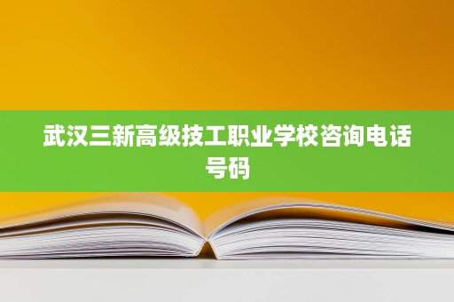 武汉三新高级技工职业学校咨询电话号码 武汉三新高级技工职业学校咨询电话号码