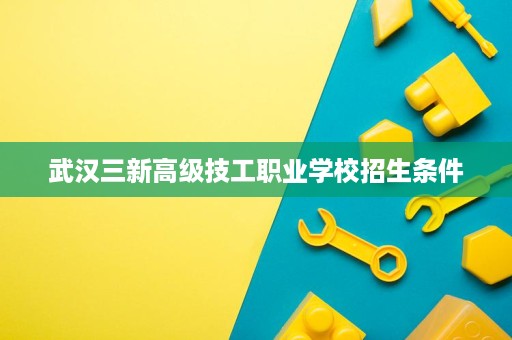 武汉三新高级技工职业学校招生条件 武汉三新高级技工职业学校招生条件