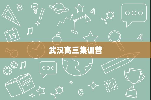 武汉高三集训营 武汉高三集训营