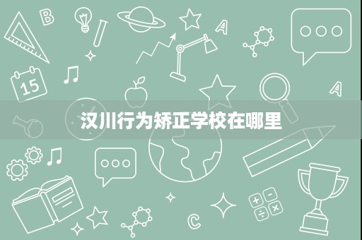 汉川行为矫正学校在哪里 汉川行为矫正学校在哪里
