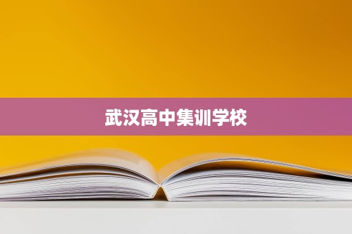 武汉高中集训学校 武汉高中集训学校