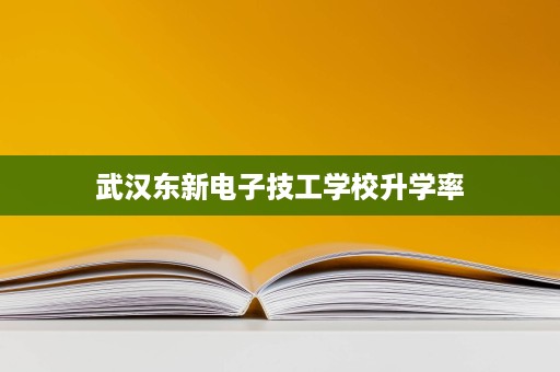 武汉东新电子技工学校升学率