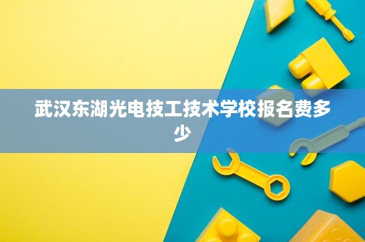 武汉东湖光电技工技术学校报名费多少 武汉东湖光电技工技术学校报名费多少