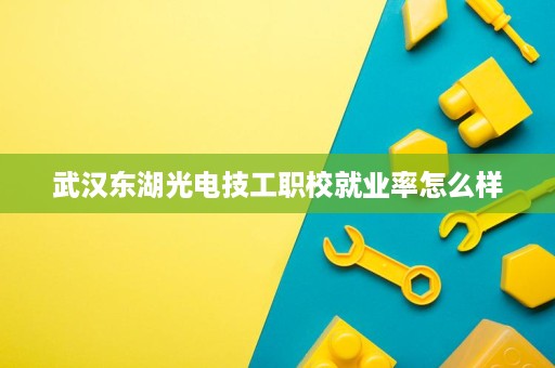 武汉东湖光电技工职校就业率怎么样 武汉东湖光电技工职校就业率怎么样