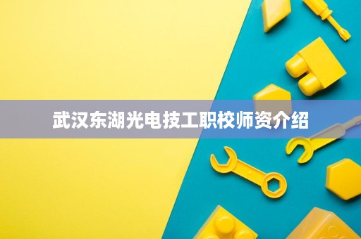 武汉东湖光电技工职校师资介绍