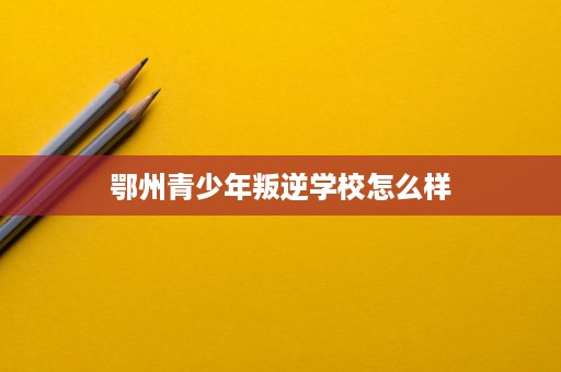 鄂州青少年叛逆学校怎么样