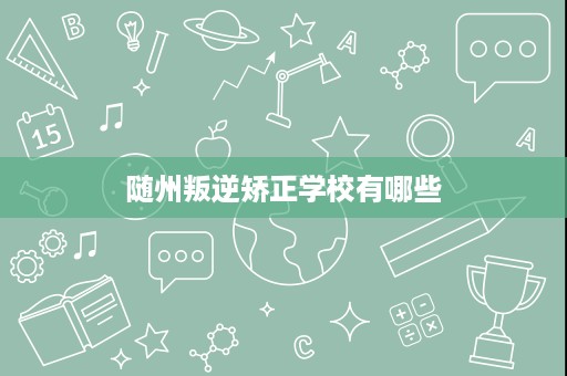随州叛逆矫正学校有哪些