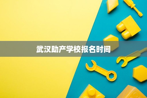 武汉助产学校报名时间