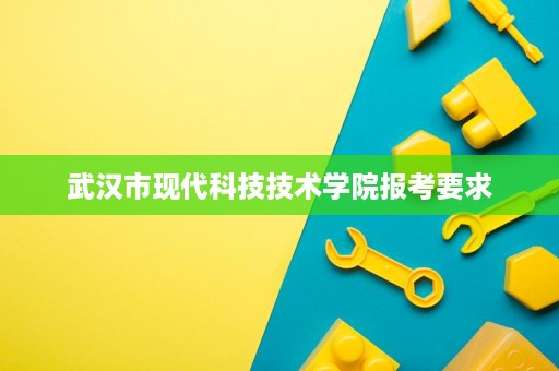 武汉市现代科技技术学院报考要求