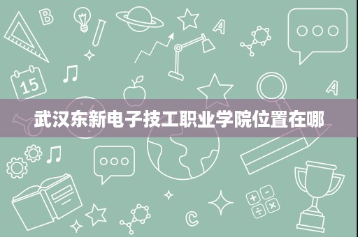 武汉东新电子技工职业学院位置在哪