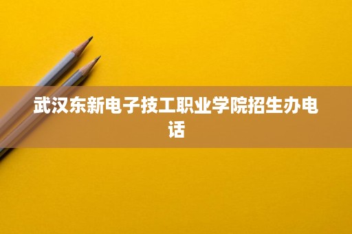 武汉东新电子技工职业学院招生办电话