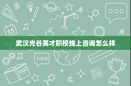 武汉光谷英才职校线上咨询怎么样