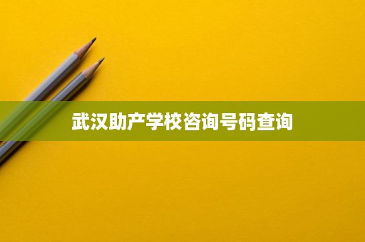 武汉助产学校咨询号码查询