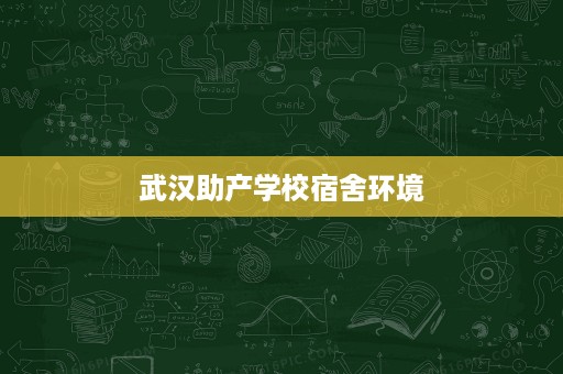 武汉助产学校宿舍环境