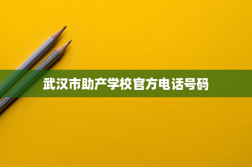武汉市助产学校官方电话号码