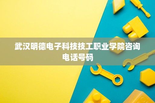 武汉明德电子科技技工职业学院咨询电话号码