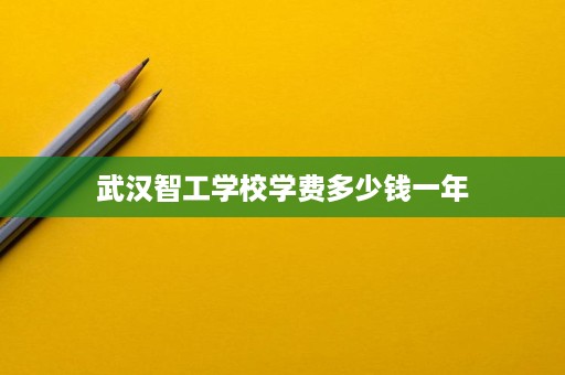 武汉智工学校学费多少钱一年
