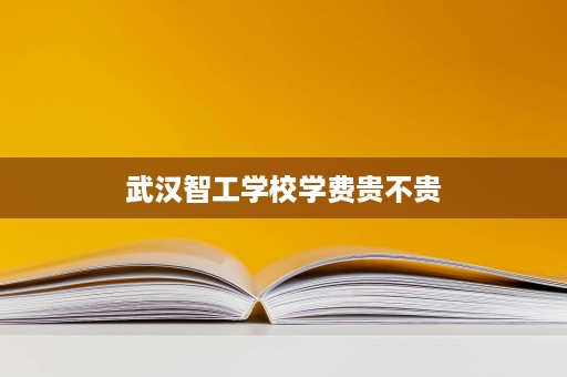 武汉智工学校学费贵不贵