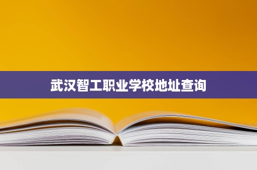 武汉智工职业学校地址查询