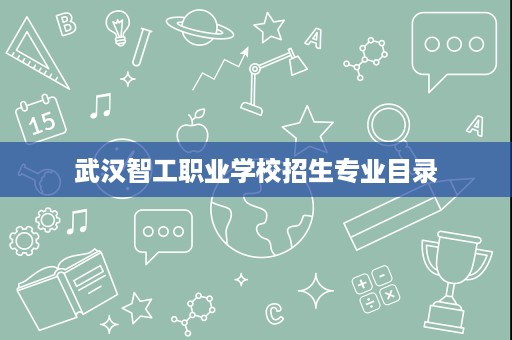 武汉智工职业学校招生专业目录