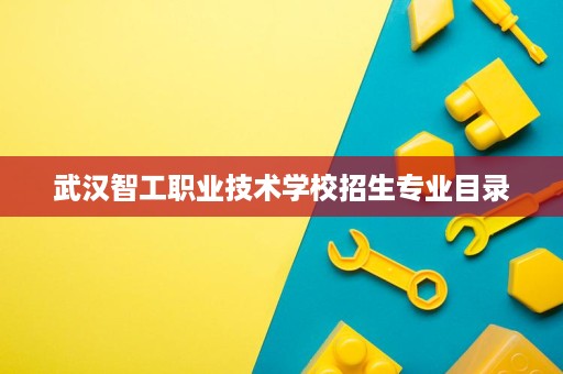 武汉智工职业技术学校招生专业目录