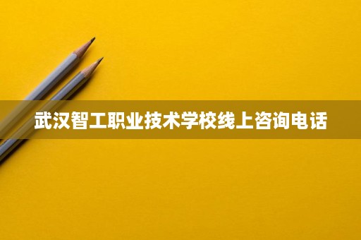 武汉智工职业技术学校线上咨询电话