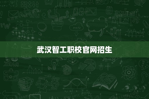 武汉智工职校官网招生