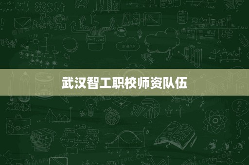 武汉智工职校师资队伍