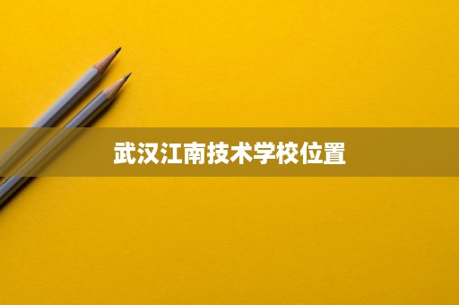 武汉江南技术学校位置
