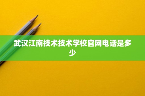 武汉江南技术技术学校官网电话是多少