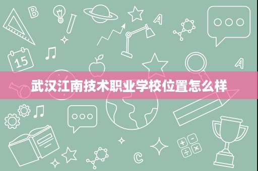 武汉江南技术职业学校位置怎么样