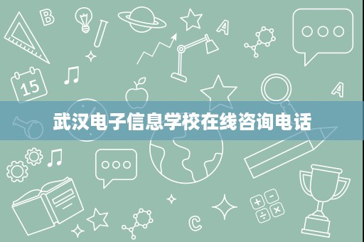 武汉电子信息学校在线咨询电话