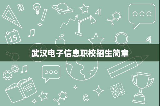 武汉电子信息职校招生简章